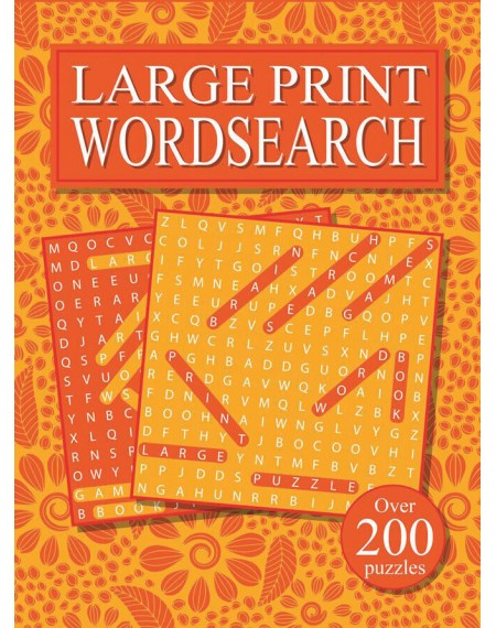 4160 Large Print Word Search Book 5 - Yellow Cover