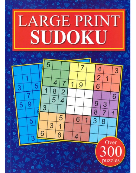 4200 Large Print Sudoku- Blue Cover