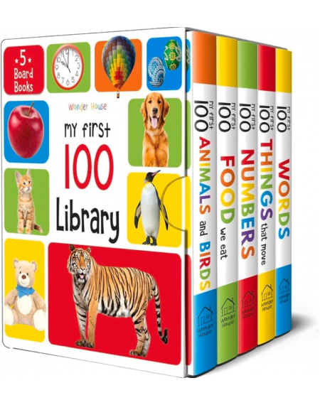 My First 100 Library: Boxset of 5 Early Learning Board Books