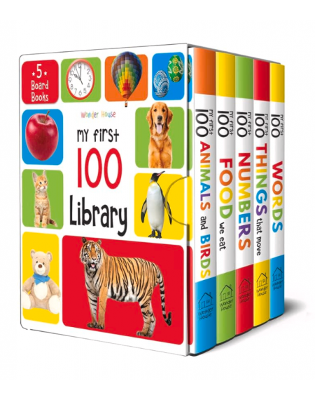 My First 100 Library: Boxset of 5 Early Learning Board Books