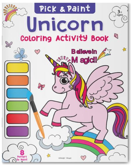 Pick and Paint Coloring Activity Book – Unicorn