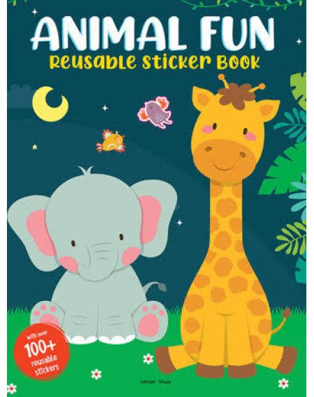 Animal Fun Reusable Sticker Book