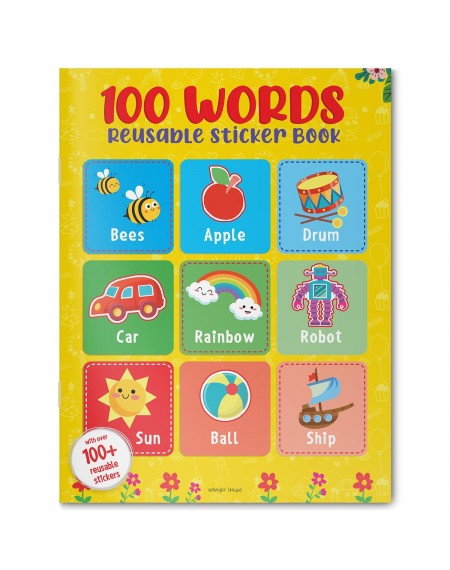 100 Words: Reusable Sticker Book