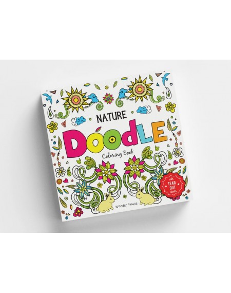 Nature Doodle Coloring Book: Children Coloring Book With Tear Out Sheets