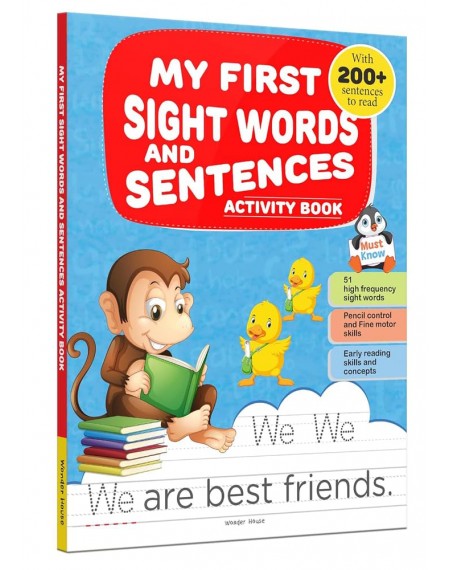 My First Sight Words And Sentences: Activity Book For Children