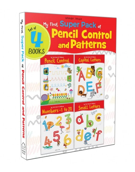 My First Super Boxset of Pencil Control and Patterns:  Pack of 4 activity books to practice Patterns, Numbers and Alphabet