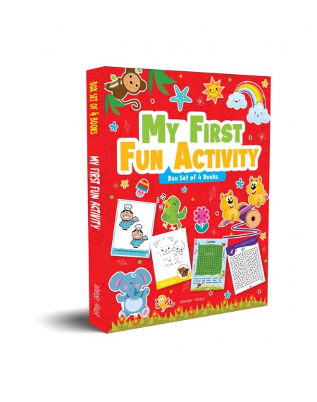 My First Fun Activity Boxset of 4 Books: Spot the Difference, Mazes, Word Search & Dot to Dot