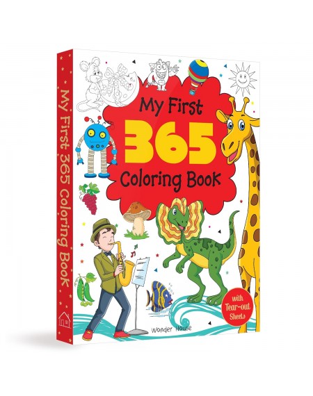 My First 365 Coloring Book: Jumbo Coloring Book For Kids (With Tear Out Sheets)