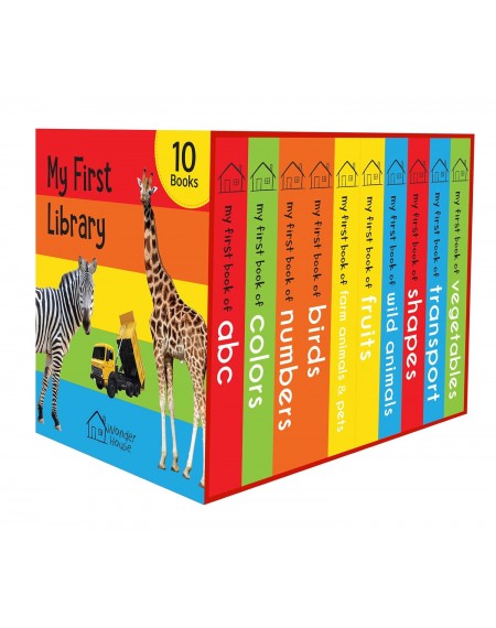 My First Library : Boxset of 10 Board Books for Kids