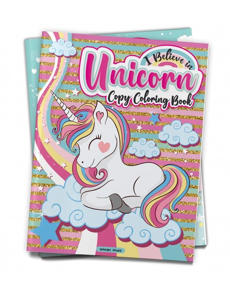 I Believe In Unicorn Copy Coloring Book: Fun Activity Books For Children