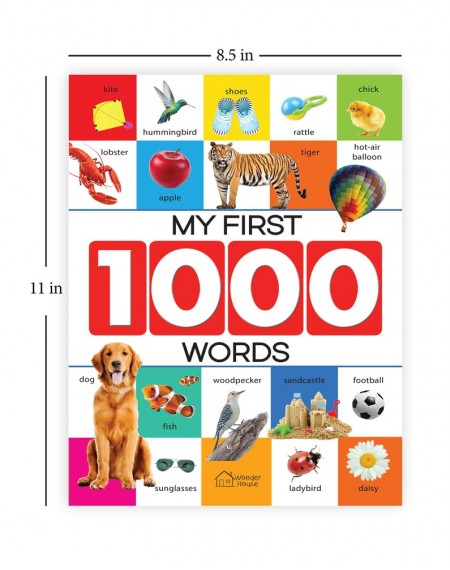 My First 1000 Words: Early Learning Picture Book to learn Alphabet, Numbers, Shapes and Colours, Transport, Birds and Animals, Professions, Opposite Words, Action Words, Parts of the body and Objects Around Us.