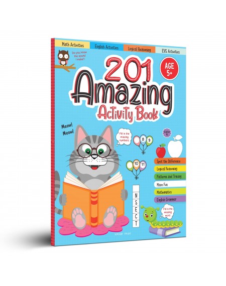 201 Amazing Activity Book - Fun Activities and Puzzles For Children: Spot The Difference, Logical Reasoning, Patterns & Tracing