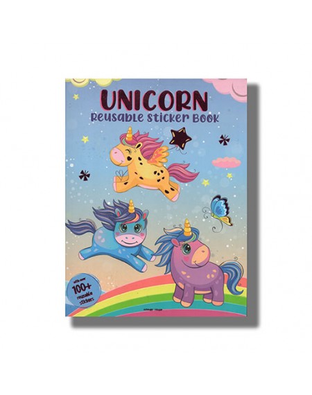 Unicorn Reusable Sticker Book For Children