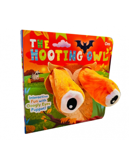 Hooting Owl Googly Eyes Finger Puppet Book for Children: Animal Finger Puppet Board Book for Babies Om Books International